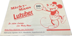 Süßwaren-Agentur Ruf - Werbeankündigungskleinplakat für Micky Maus Lutscher