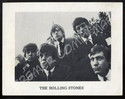 Rolling Stones  - Original-Fan-Club-Karte der 60er Jahre mit gedruckten Autogrammen auf Rückseite (Motiv 261)