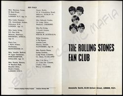 Rolling Stones  - Original-Fan-Club-Klappkarte der 60er Jahre (Motiv 272)
