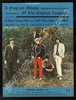The Rolling Stones - A flagrant Misuse - Of the English Language - Mirage Music LTD (Artikel 370)