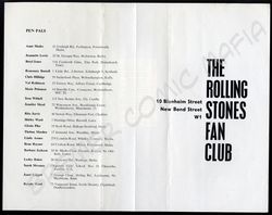 Rolling Stones  - Original-Fan-Club-Broschüre der 60er Jahre (Motiv 276)