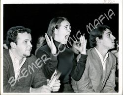 Rolling Stones Pressefoto der 60er Jahre - Begeisterter weiblicher Fan auf Konzert  (Motiv 163)