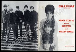 Rolling Stones  - Original „Group Scene 64 - program one Shilling“  der 60er Jahre (Motiv 300)