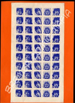 Rolling Stones  - Original-„Briefmarkenbogen" der 60er Jahre (Motiv 286)